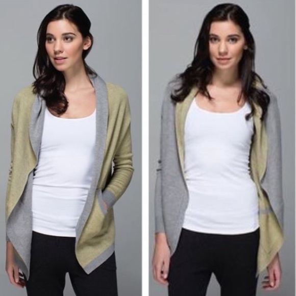 lululemon athletica Sweaters - Lululemon Gray Reversible Wrap Sweater